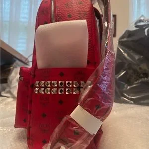 MCM Scarlet Backpack with Silver Accents MCM | Bags | Mcm Scarlet Backpack With Silver Accents | Poshmark main image 2